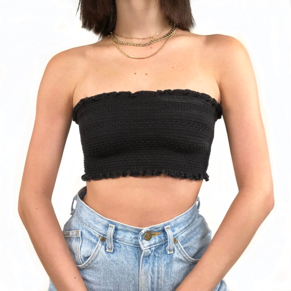 Silence + Noise Smocked Tube Top